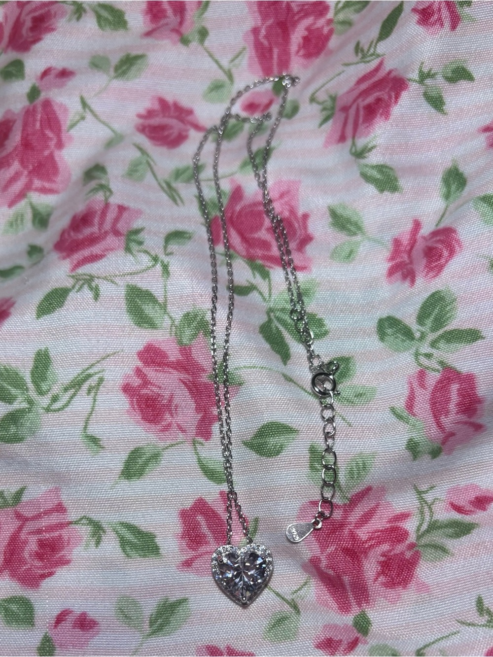Heart Pendant Necklace in Silver - Women Jewelry